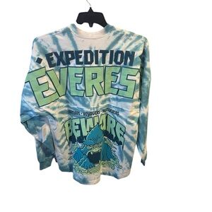 NWT Unisex Disney Park Animal Kingdom Expedition Everest Tie-Dye Long Sleeve Tee